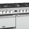 Picture of Stoves Sterling Deluxe S1000DF 100cm Dual Fuel Range Cooker in Stainless Steel