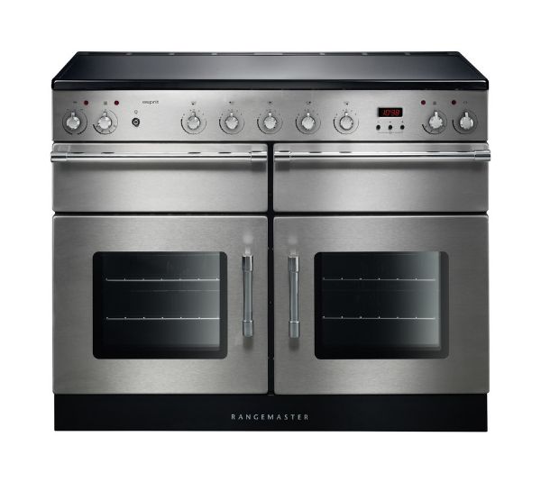 Picture of Rangemaster 121380 Esprit 110 Induction Range Cooker in Stainless Steel with Chrome Trim-ESP110EISS/C