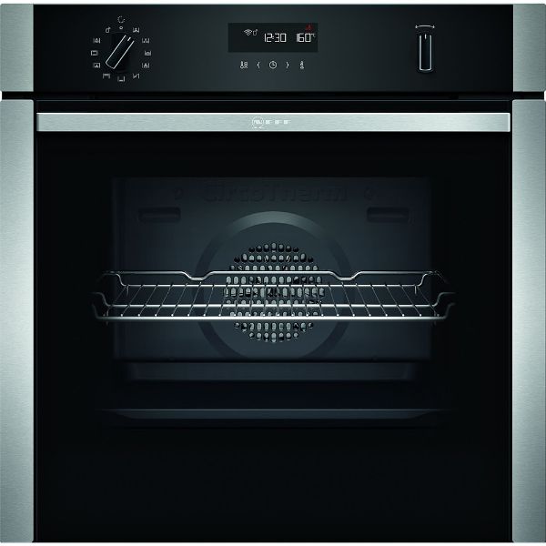 Picture of Neff B2ACH7HH0B N50 Built In Single Electric Oven with Pyrolytic Cleaning in Stainless Steel