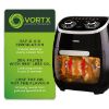 Picture of Tower T17038 Vortx 2000W 11L 5-in-1 Manual Air Fryer Oven with Rotisserie in Black