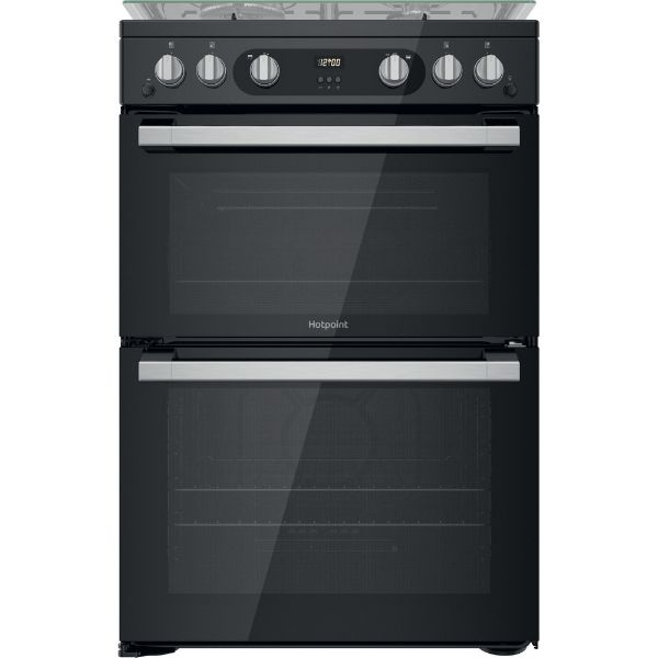 Picture of Hotpoint HDM67G0C2CB 60cm Double Oven Gas Cooker with Catalytic Cleaning and XL Cavity