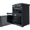 Picture of Hotpoint HDM67G0C2CB 60cm Double Oven Gas Cooker with Catalytic Cleaning and XL Cavity