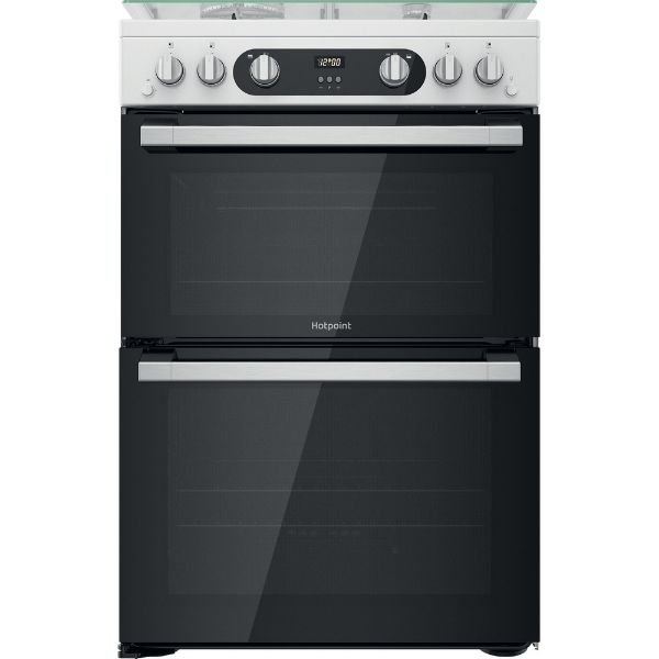 Picture of Hotpoint HD67G02CCW Freestanding Double Oven Gas Cooker in White