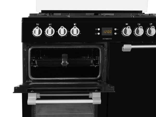 Picture of Leisure CC90F531K 90cm Chefmaster Dual Fuel Range Cooker in Black