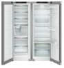 Picture of Liebherr XRFSF5240 Plus NoFrost Side-by-Side Combination Freestanding Fridge Freezer in Silver