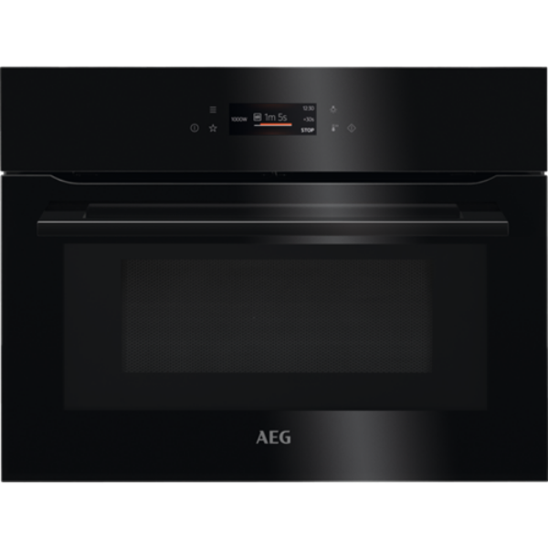 Picture of AEG KMK768080B 59.5cm Built In Combination Microwave Compact Oven in Black