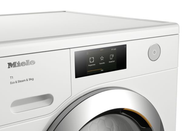 Miele TCR780WP 9kg Heat Pump Tumble Dryer with SteamFinish, SilenceDrum and M Touch_control panel