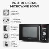 Picture of Tower KOR9GQRT 900w 26 Litre Digital Touch Microwave Oven in Black-Discontinued