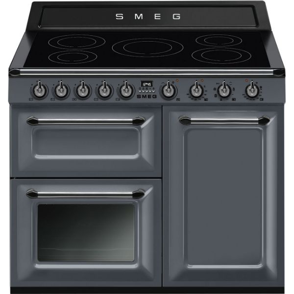 Picture of Smeg TR103IGR2 100cm Victoria Induction Range Cooker in Slate Grey