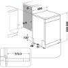 Picture of Indesit D2F HK26 S UK Full Size Dishwasher in Silver
