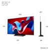LG OLED55C46LA.AEK 55" 4K OLED EVO Smart TV _dimensions