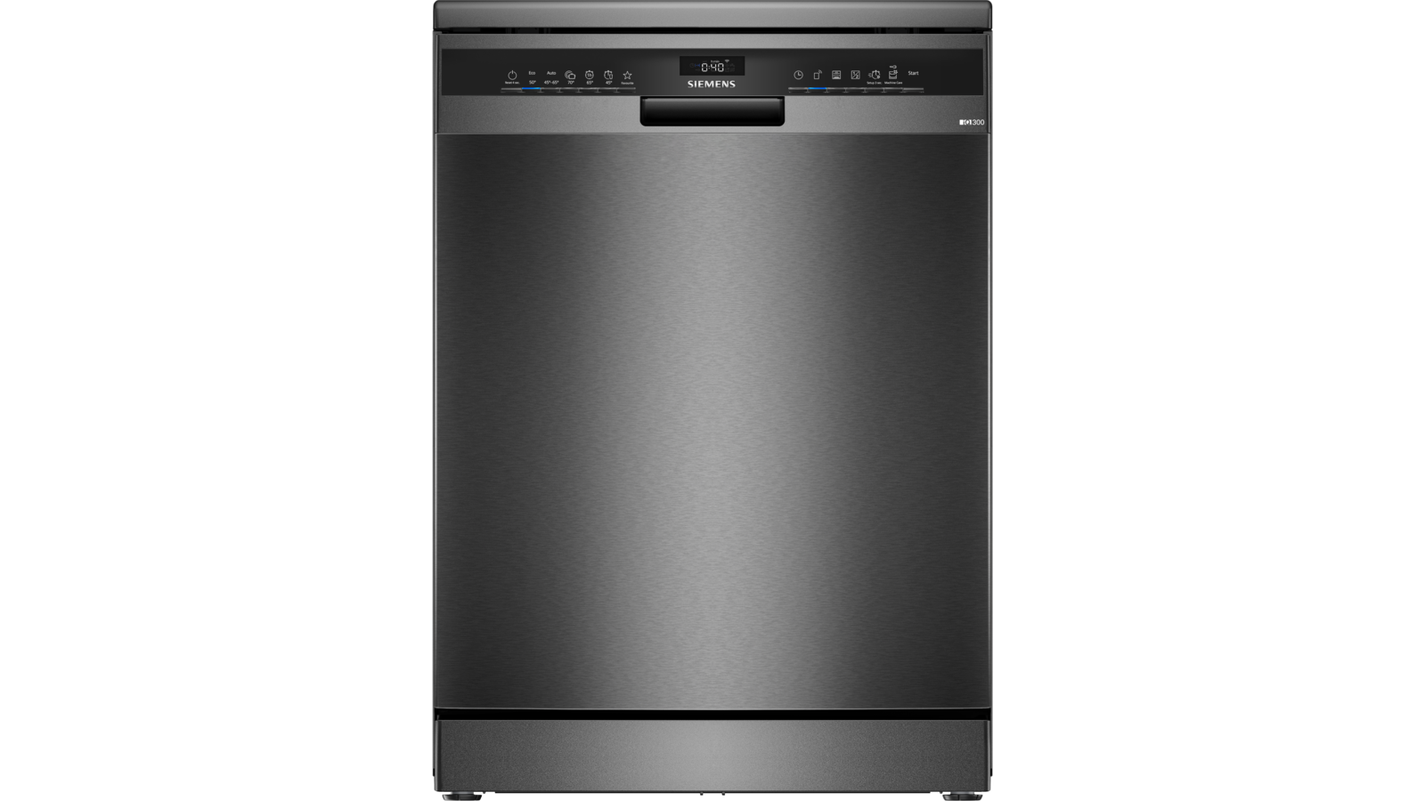 Siemens SN23EC03ME 60cm Freestanding Dishwasher In Black Inox