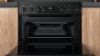 Hotpoint HDEU67V9C2B/UK 60cm Double Oven Electric Cooker with Ceramic Hob - Black_top oven