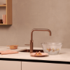 PRO3 Fusion Square Tap in Rose Copper 3FSRCO_kitchen view