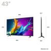 LG 43QNED80T6A.AEK 43" 4K Smart TV - Ashed Blue_dimensions