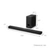 LG US90TY Wireless5.1.3ch Soundbar & Subwoofer in Black_dimensions