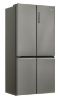 Haier HCR59F19ENMM 90.8cm  Freestanding American Fridge Freezer - Platinum Inox_angled view