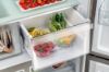 Haier HCR59F19ENMM 90.8cm  Freestanding American Fridge Freezer - Platinum Inox_my zone drawer