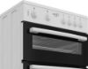 Zenith ZE605W 60cm Twin Cavity Electric Cooker with Ceramic Hob in White_controls