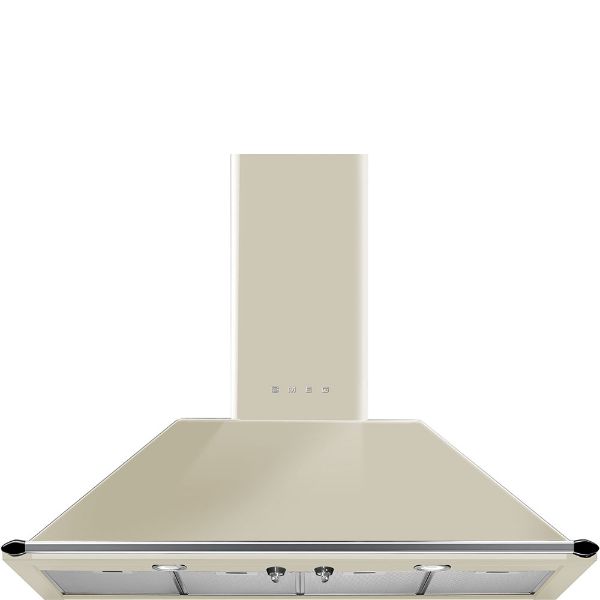 Smeg KT110PE 110cm Victoria Chimney Hood in Cream 