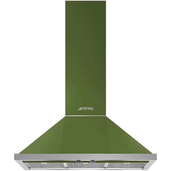 Smeg KPF9OG 90cm Portofino Chimney Hood in Olive Green 