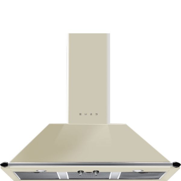 Smeg KT100PE 100cm Victoria Chimney Hood Cream 