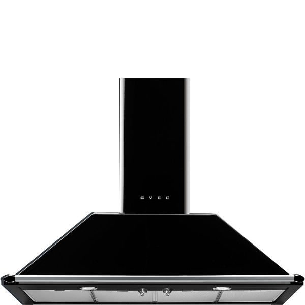 Smeg KT110BLE 110cm Victoria Chimney Hood in Black