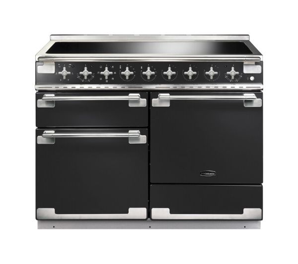 Rangemaster 126890 Elise 110 Induction Range Cooker in Charcoal Black with Brushed Nickel Trim - ELS110EICB/