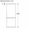 Bosch KGN392LAFG 60cm 70/30 No Frost Fridge Freezer - Stainless Steel_height measurements