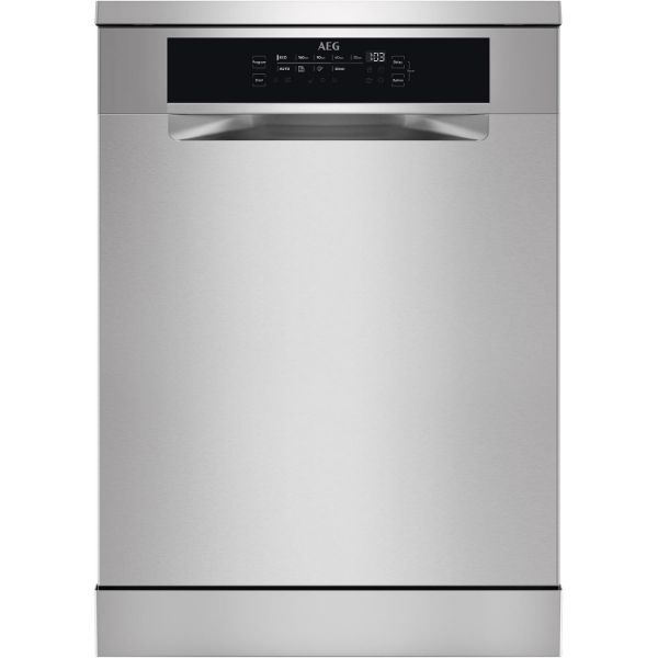 AEG FFB74707PM Full Size Freestanding Dishwasher with 14 Place Settings and XXL Capacity