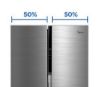 Midea MDRS619FGE46 83.5cm 80/20 Frost Free Fridge Freezer - Stainless Steel_split