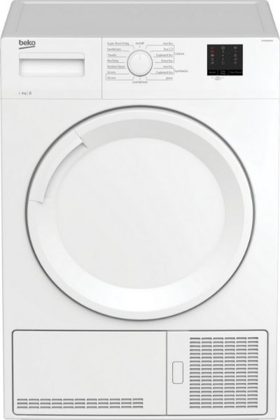 Beko DTKCE90021W 9kg Condenser Tumble Dryer with Sensor Programmes - White_main