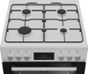 Beko EDG6231W 60cm Twin Cavity Gas Cooker with Enamel Hob - White_hob