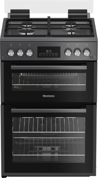 Blomberg GGRN655N 60cm Double Oven Gas Cooker with Gas Hob - Anthracite_main