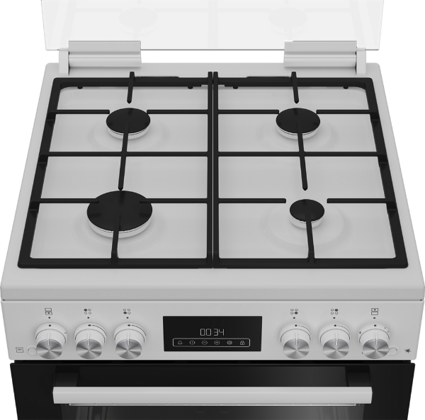 Blomberg GGRN655W 60cm Double Oven Gas Cooker with Gas Hob - White_hob