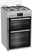 Blomberg GGRN655W 60cm Double Oven Gas Cooker with Gas Hob - White_angled view