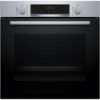 Bosch HQA574BS3B 59.4cm Built In Electric Single Oven - Stainless Steel_front