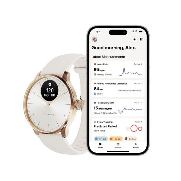 WITHINGS HWA111 Scanwatch Light - Rose Gold White_app