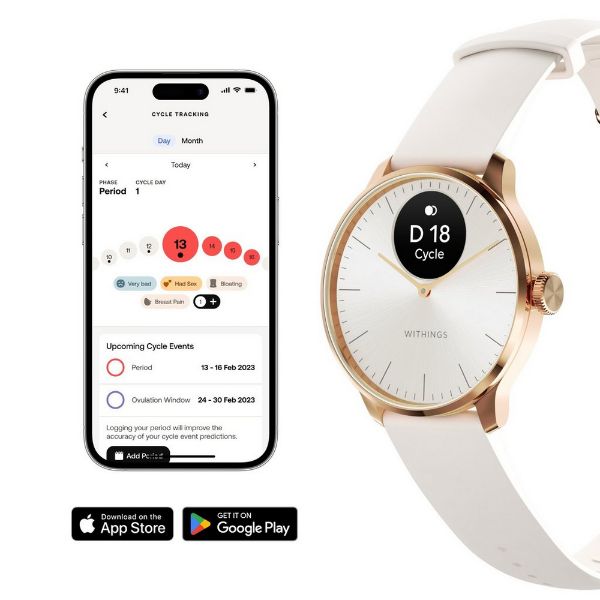 WITHINGS HWA111 Scanwatch Light - Rose Gold White_app2