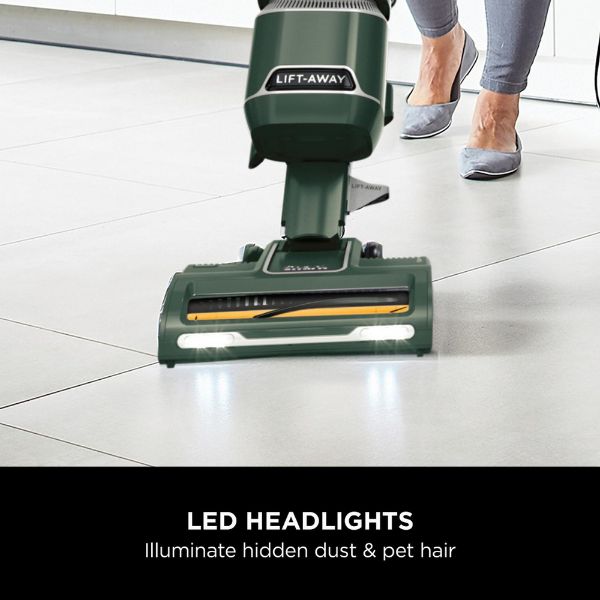Shark NZ691UKT Anti Hair Wrap Upright Vacuum Cleaner with Lift-Away - Porsche Green_led headlights