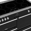 Stoves Precision Deluxe S1100EI Induction Range Cooker in Black_angled