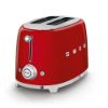 Smeg TSF01RDUK 50s Style Two Slice Retro Toaster in Red _angle