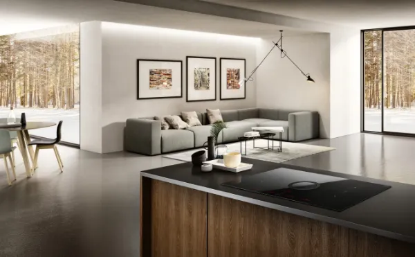 Elica NT-SWITCH Nikolatesla Switch Black Induction Hob_Installed