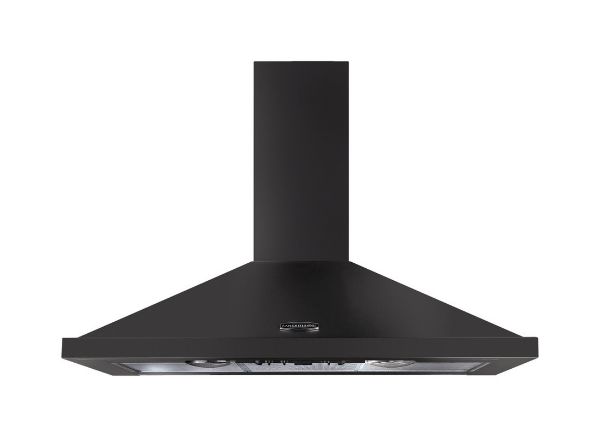 Rangemaster 119500 100cm Chimney Cooker Hood in Slate and Chrome - LEIHDC100SL/C