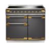 Rangemaster 135270 Elise Luxe 100 Induction Range Cooker in Slate with Antique Brass Trim - ELS100EISL/AB