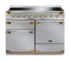 Rangemaster 135310 Elise Luxe 110 Induction Range Cooker in  Stainless Steel with Antique Brass Trim - ELS110EISS/AB