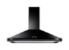 Rangemaster 89280 110cm Classic Chimney Cooker Hood in Black with Chrome Rail - CLAHDC110BC/