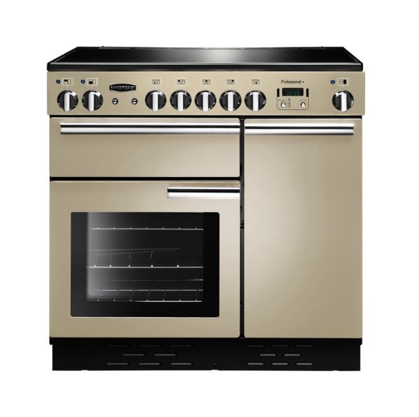 Rangemaster 91720 Professional+ 90 Induction Range Cooker in Cream with Chrome Trim - PROP90EICR/C