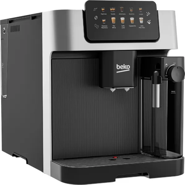 Beko CEG7304X Bean to Cup Fully Automatic Espresso Machine with Integrated Milk Jug - Silver_front