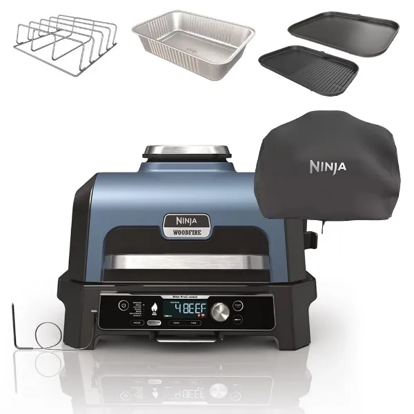 Ninja OG901UKACCKIT Woodfire Grill & Smoker + Accessories Bundle_main